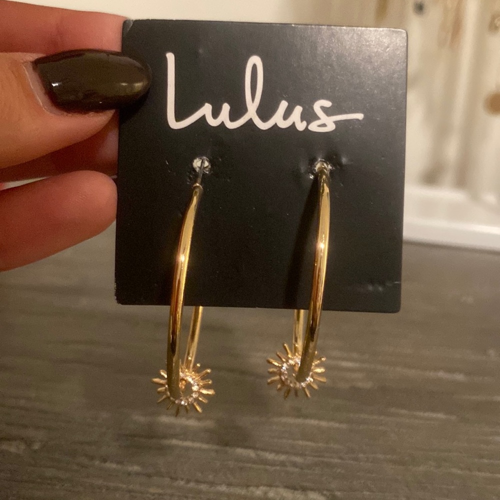 Lulus gold hoops